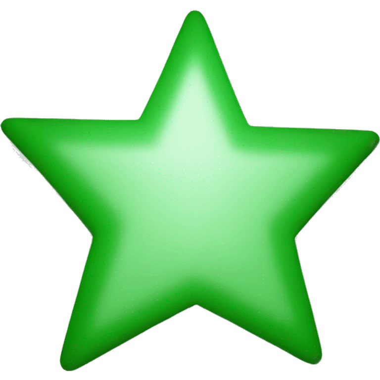 Green square with white star inside emoji