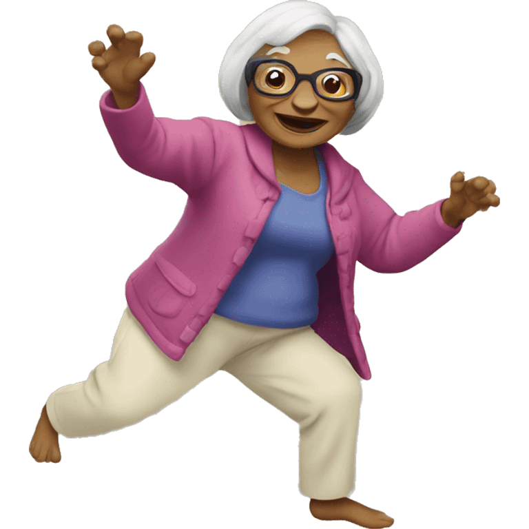 dancing grandma turtle emoji