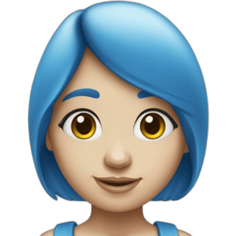 smurf girl emoji