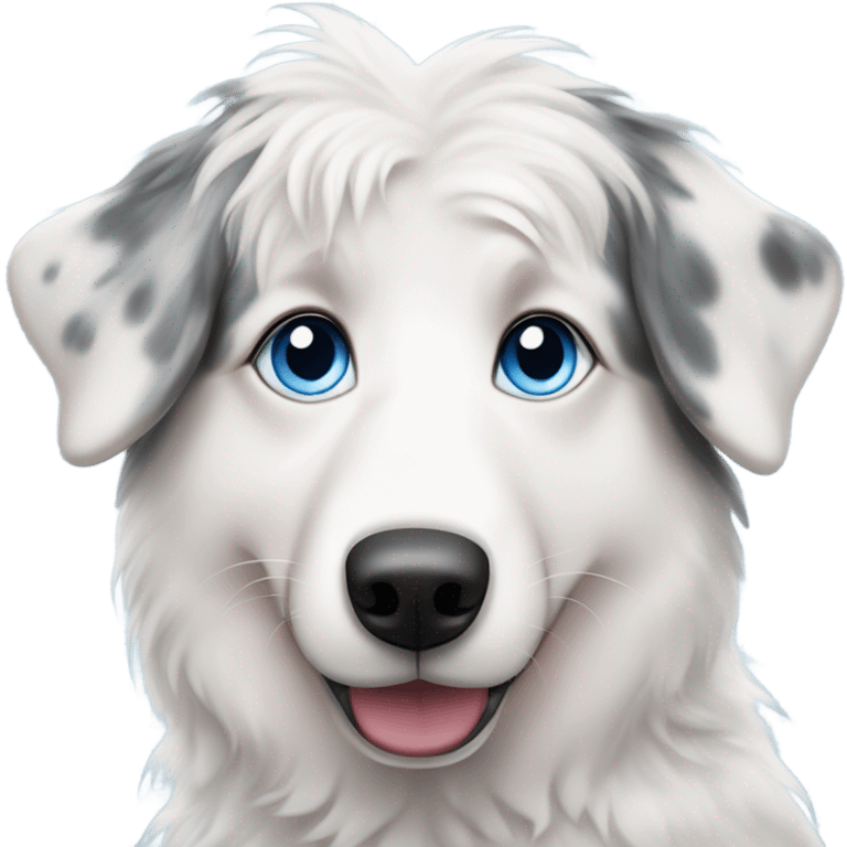 White Australian shepherd  emoji