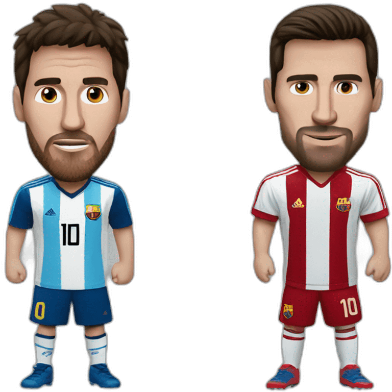 ronaaldo vs messi emoji