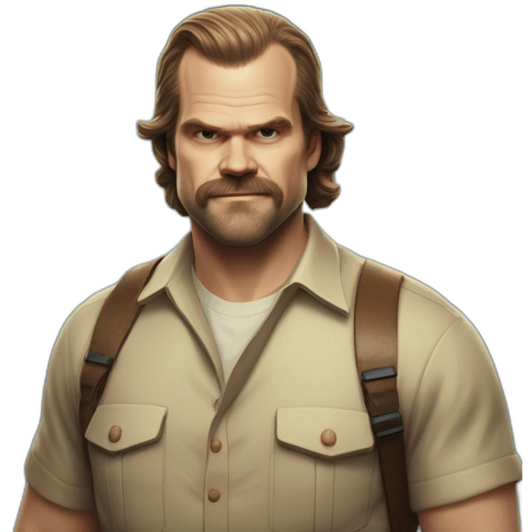 Jim Hopper David harbour little smiling emoji