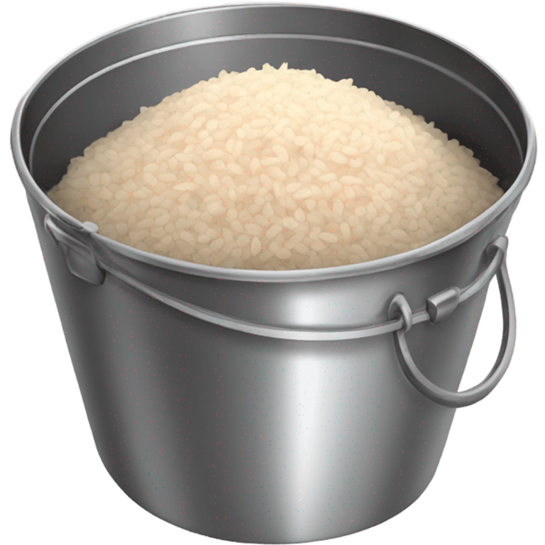 rice and beans in a metal pot emoji