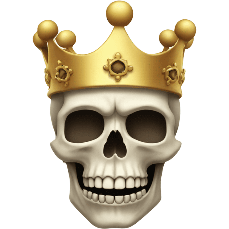 Skull with crown emoji