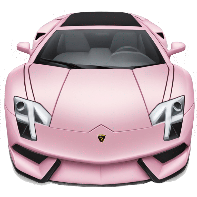 light pink car Lamborghini  emoji