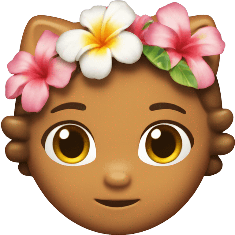 Tanned hello kitty hawaii emoji