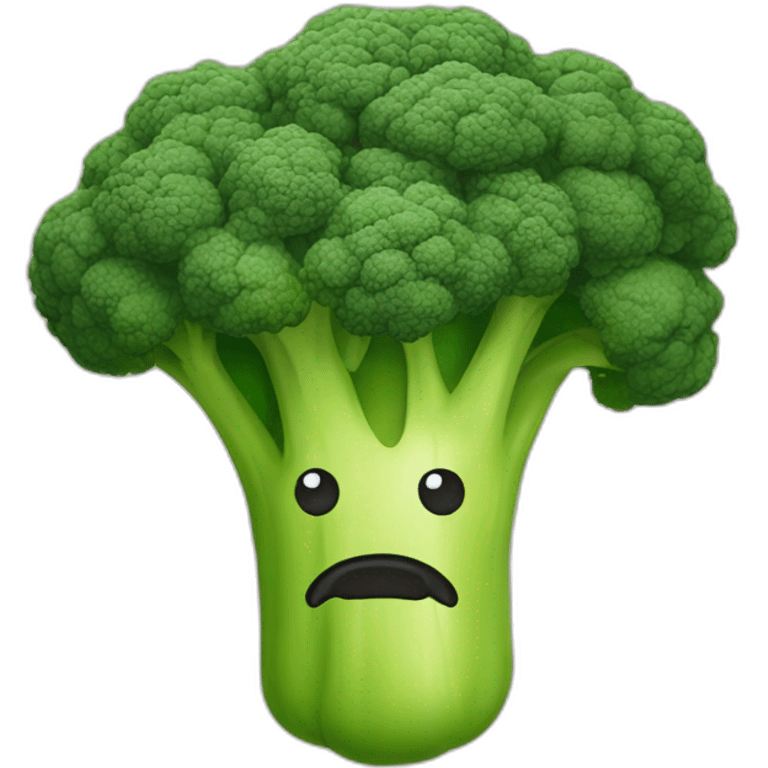 Brocoli with shoothead emoji