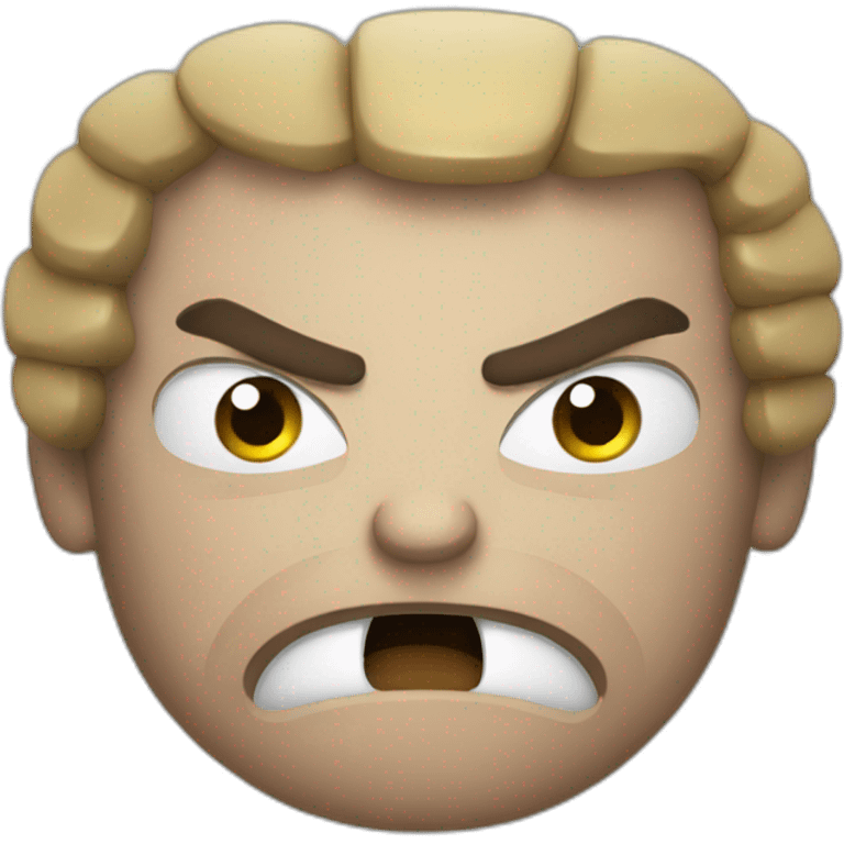 angry fighter with boxing gloves emoji