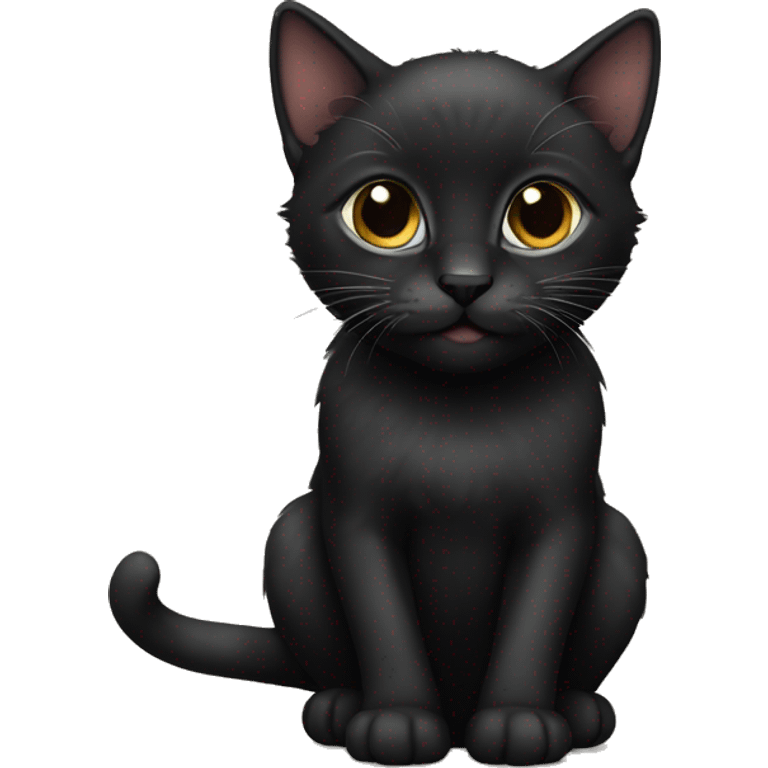 Black kitten emoji