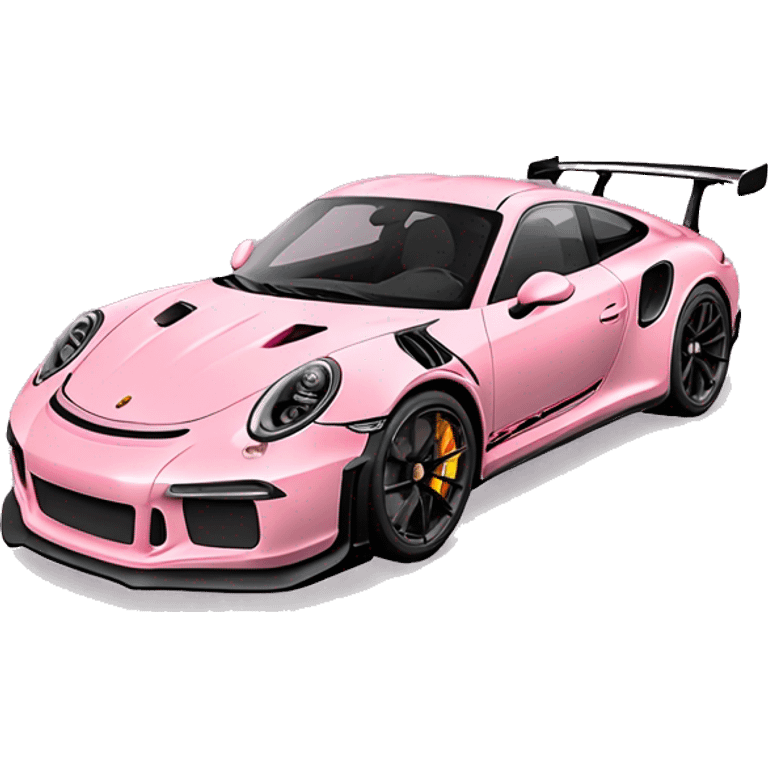 Pastel pink Porsche 911 GT3 rs emoji