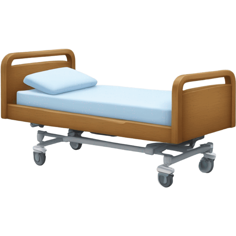 Hospital bed on clouds emoji