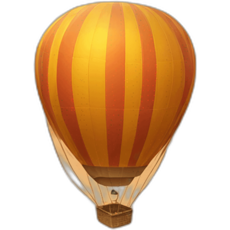 hot air balloon through the desert emoji