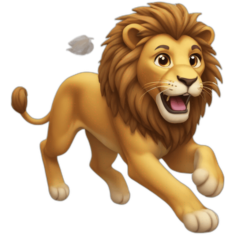 Lion runing emoji