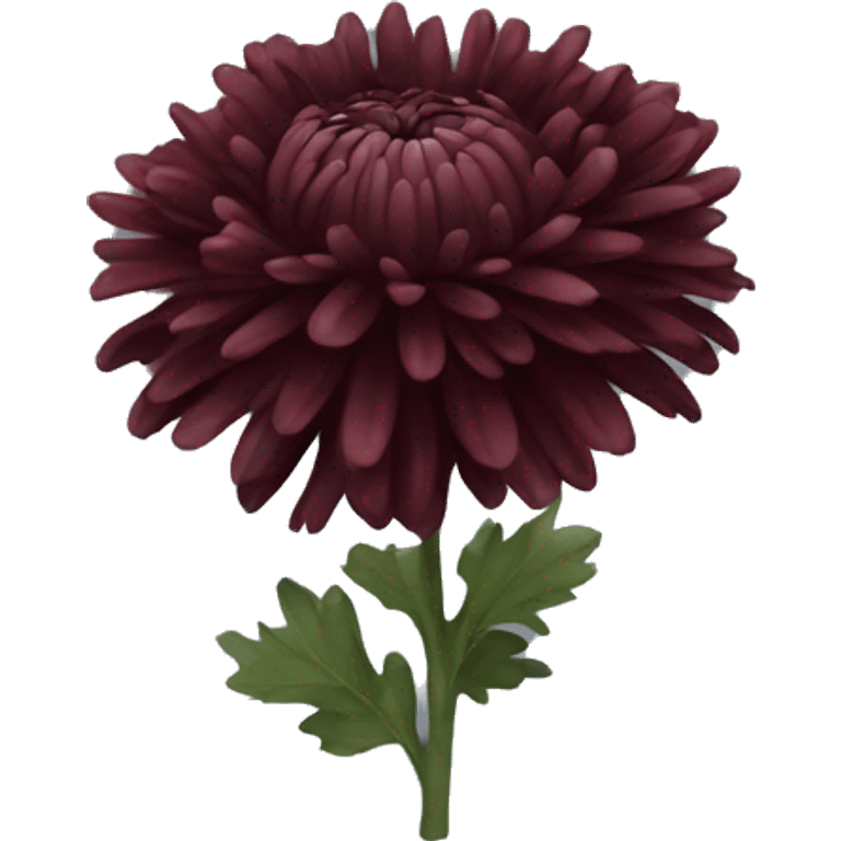 Dark red chrysanthem emoji