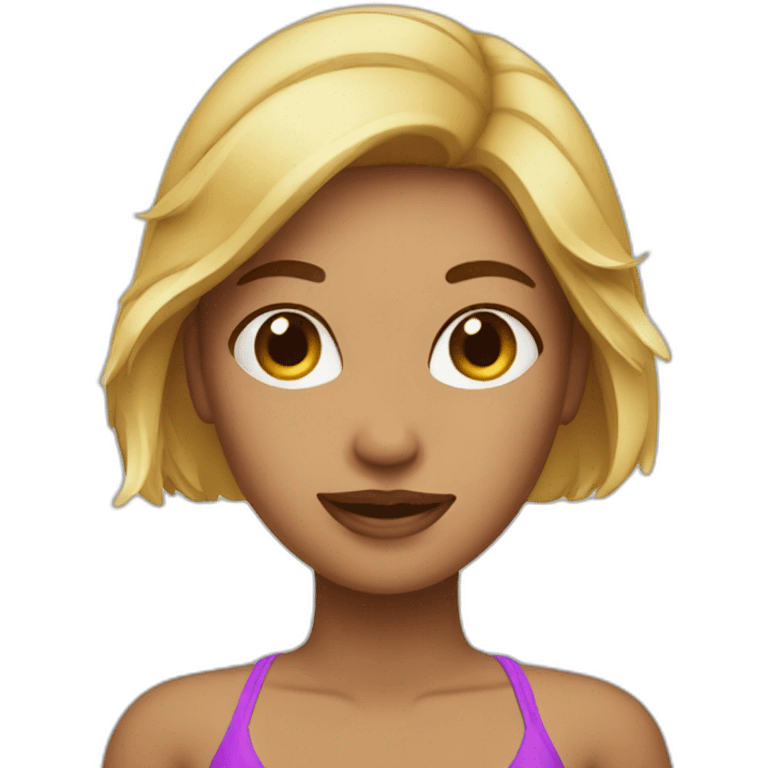 Woman wearing bikini emoji