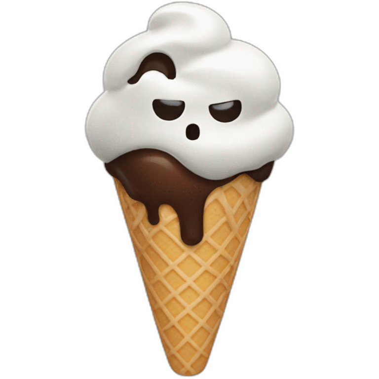 scream ice cream emoji