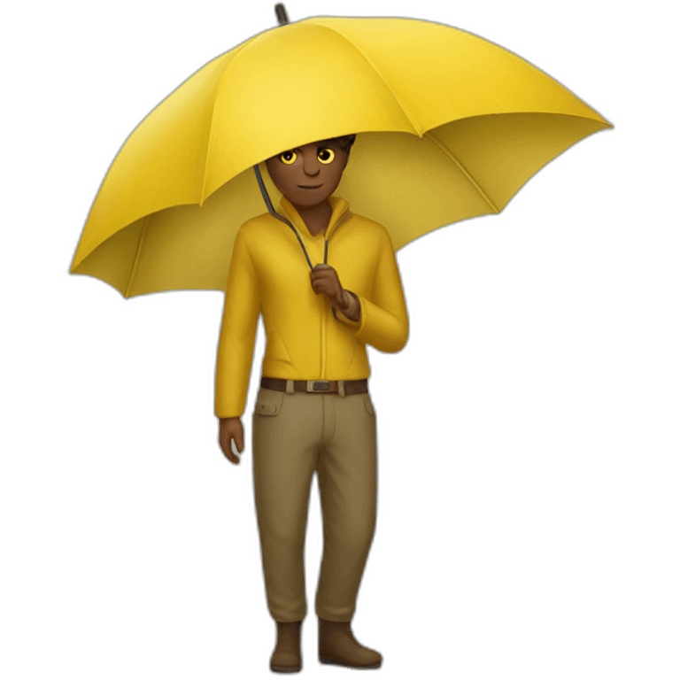 guarda chuva amarelo emoji