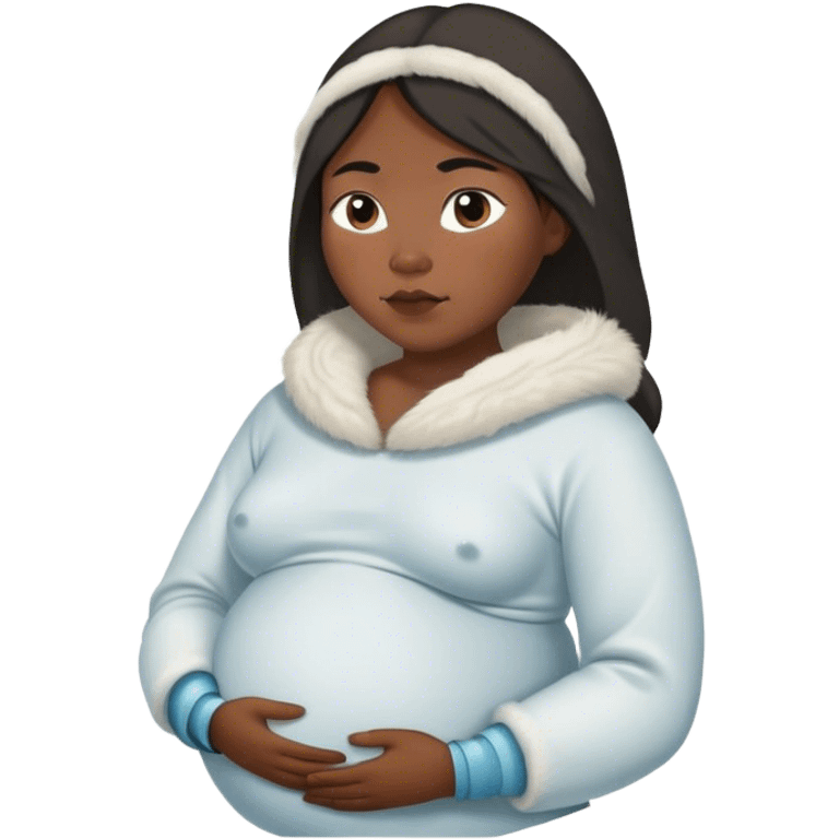 pregnant Inuit woman emoji