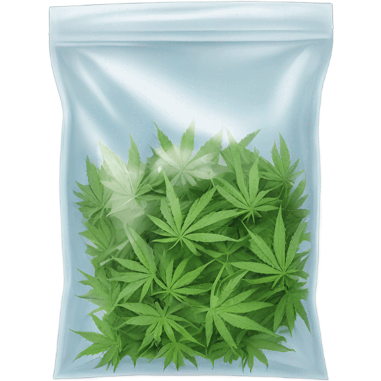 weed in a bag emoji