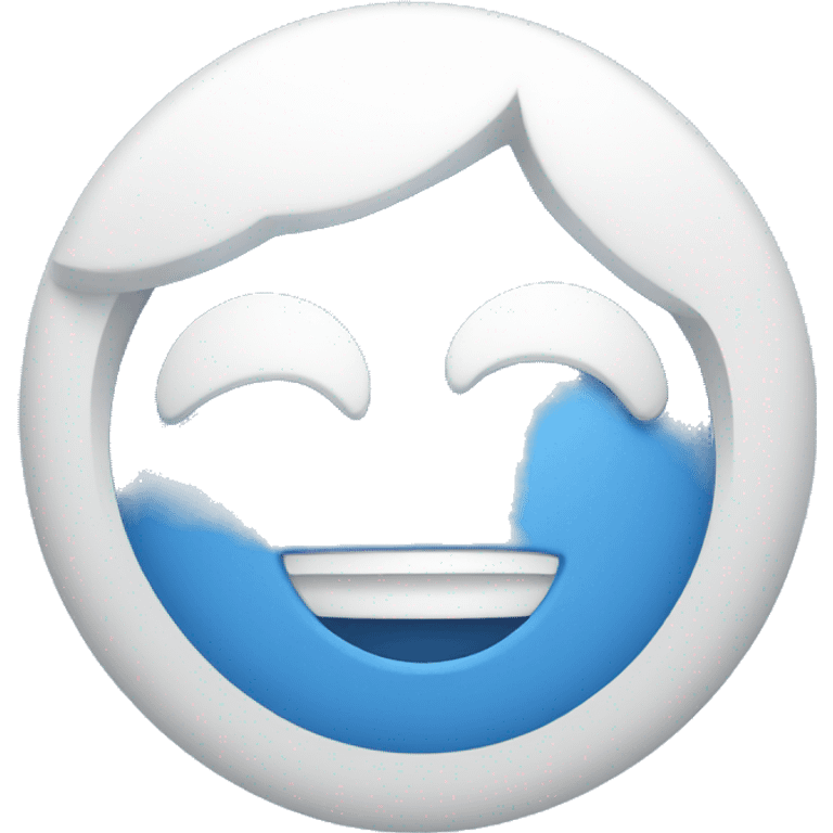 blue and white vitamin emoji