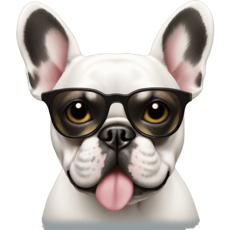 French bulldog with Sunglasses  emoji