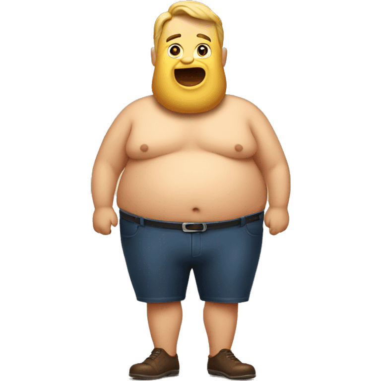 Beer belly man emoji