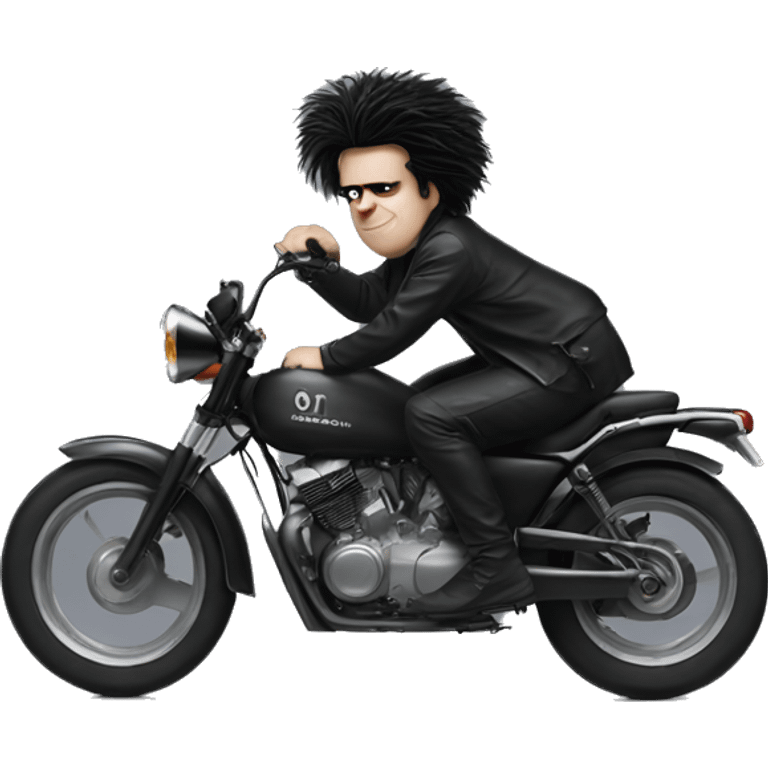 Robert smith on a bike emoji