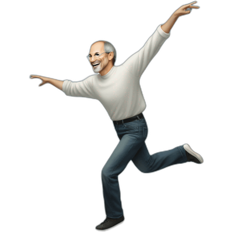 steve jobs dancing in heaven emoji