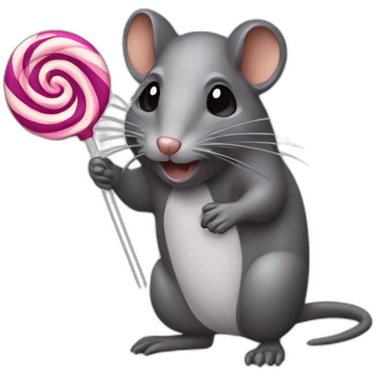 Rat lollipop emoji