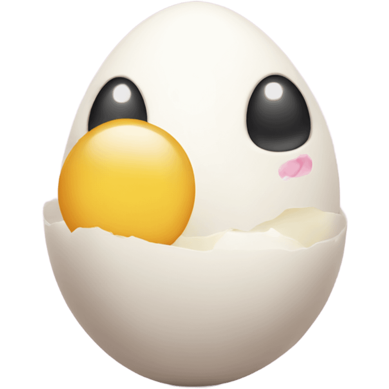 Eggs in love emoji