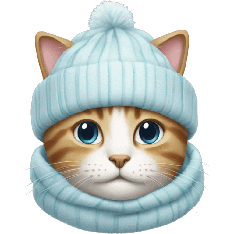 Cat winter emoji