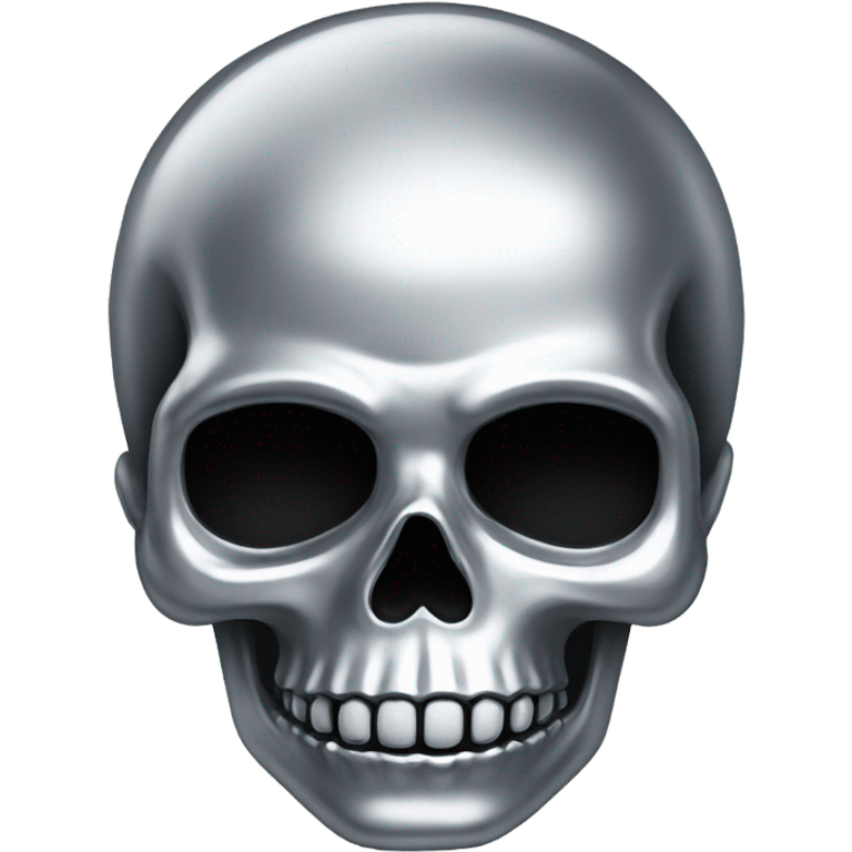 Chrome skull emoji