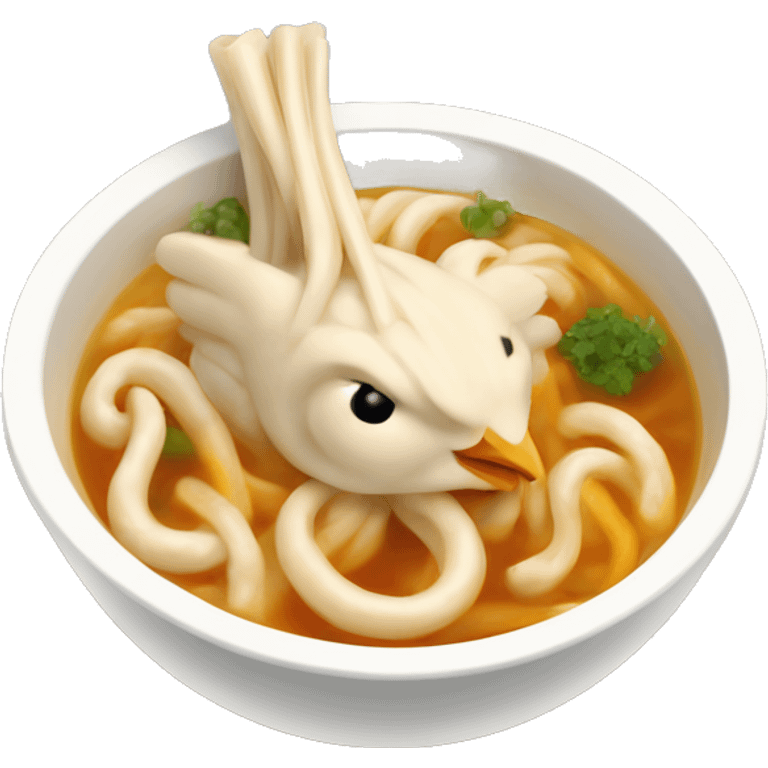 Chicken udon soup emoji