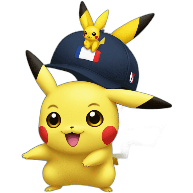 Pikachu on macron emoji