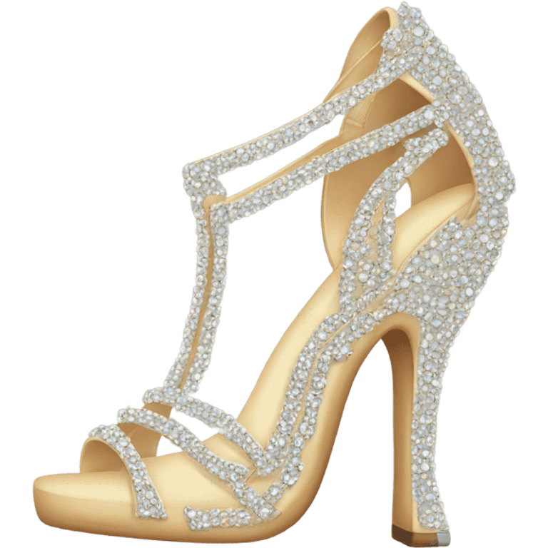 heels with rhinestones  emoji