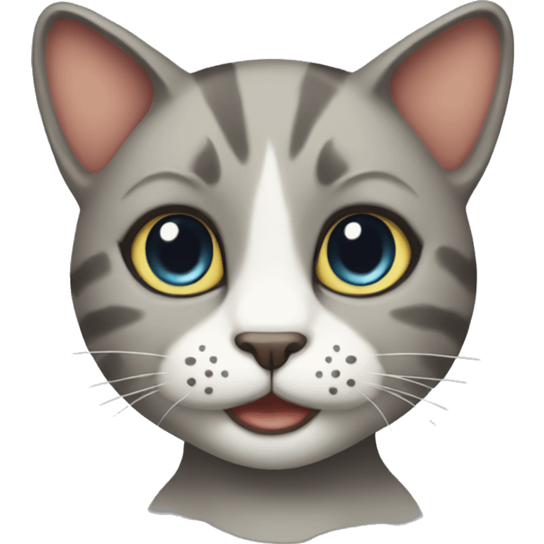 a anthropomorphic cat emoji