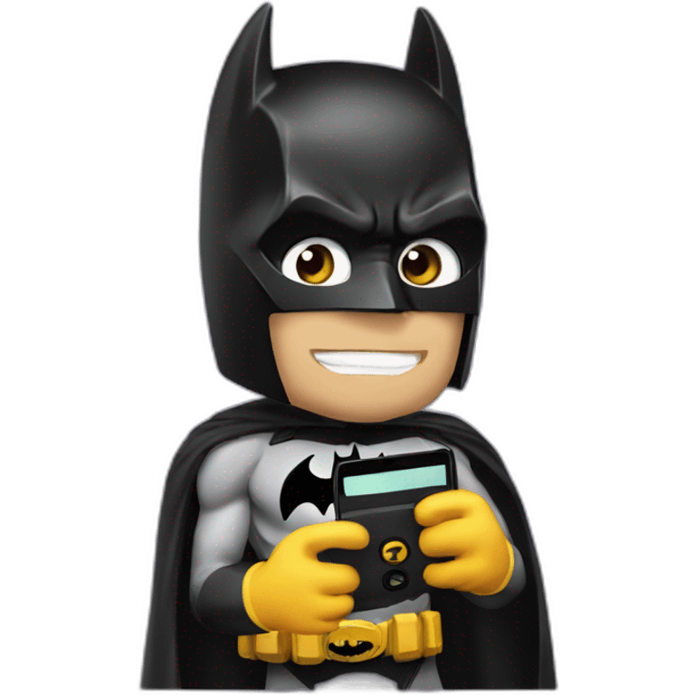 batman holding phone to camera emoji