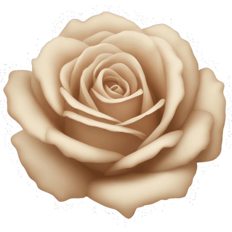 beige rose no stem emoji