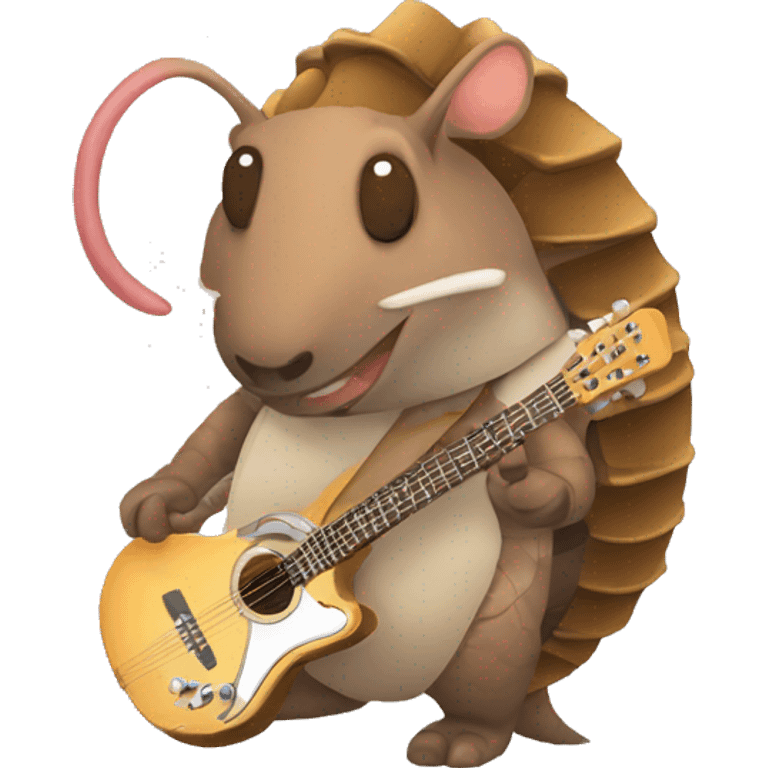 ARMADILLO MÚSICO emoji