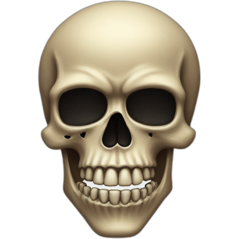 weird Skull Cringe emoji