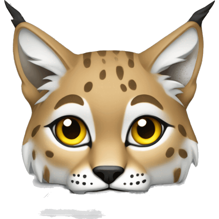 A lynx with a laptop emoji