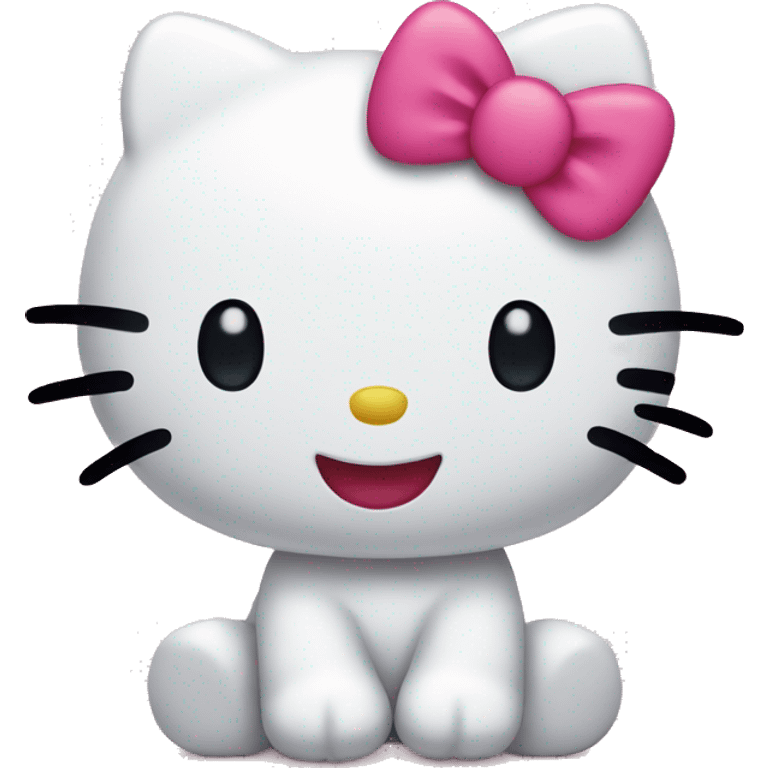 Hello kitty happy emoji