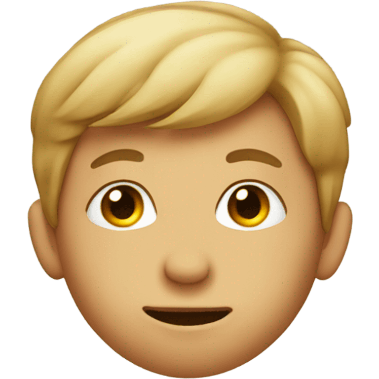 Boy with hair on nose emoji