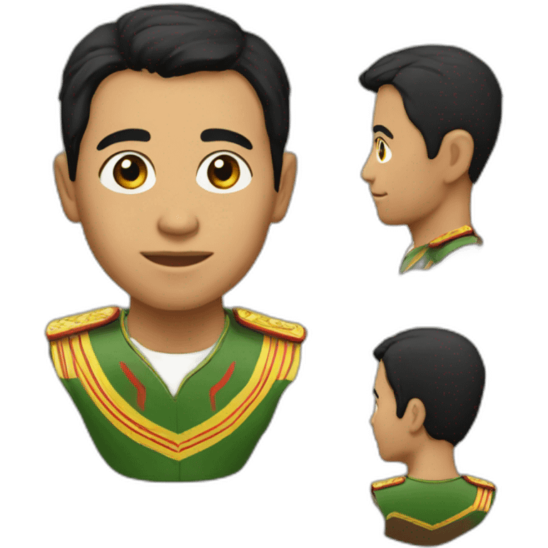 Caporal boliviano realistic emoji