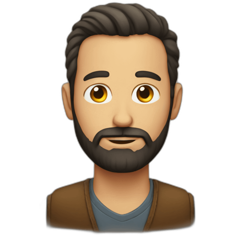 Hombre con barba  emoji