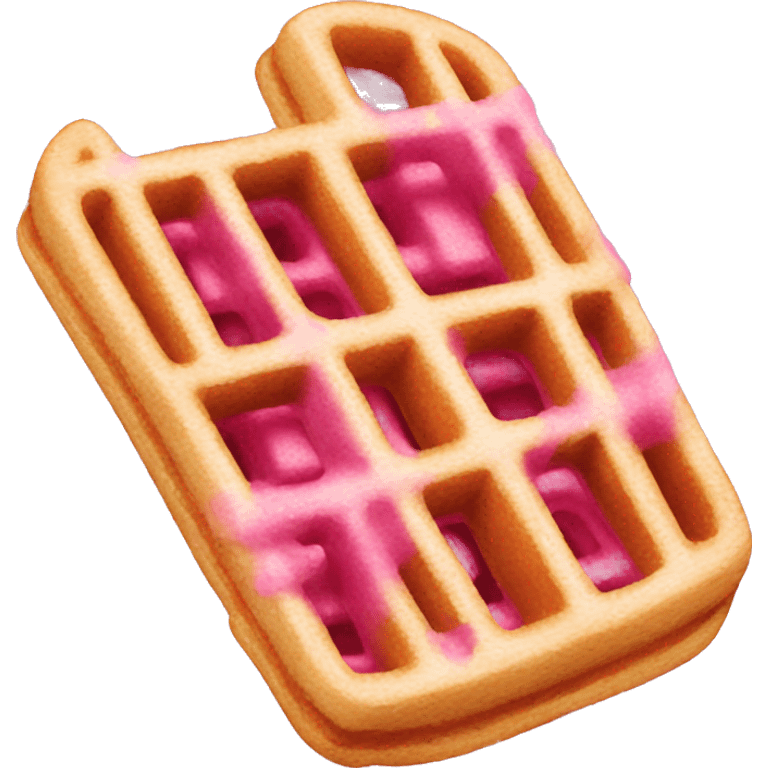 Pink waffles  emoji