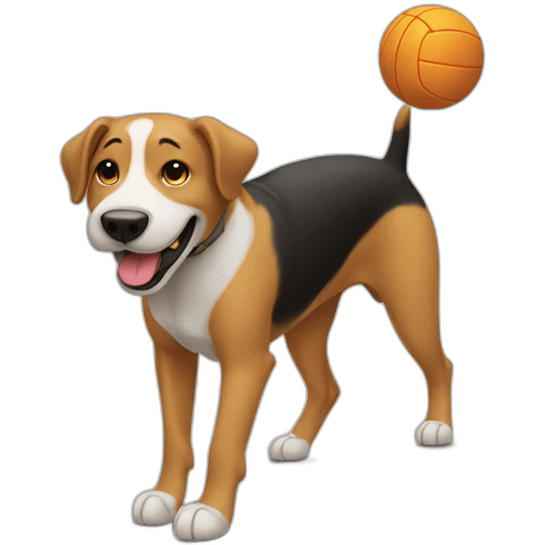 dog-spiking-volleyball emoji