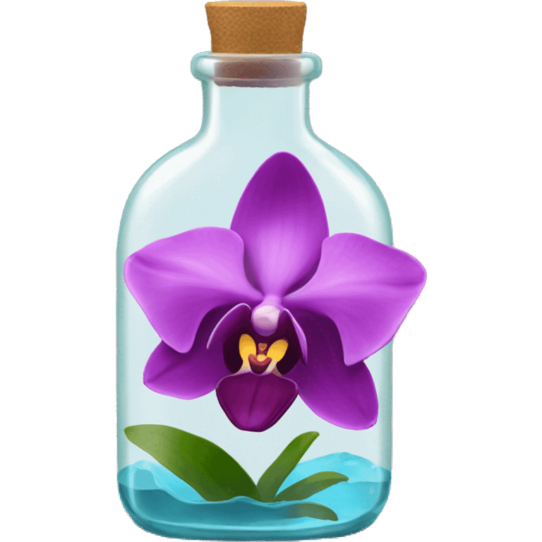 Orchid in a Bottle emoji