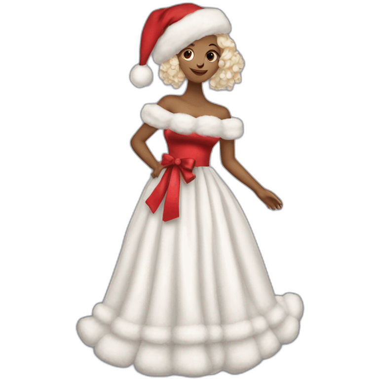 Poddle vestido de navidad  emoji