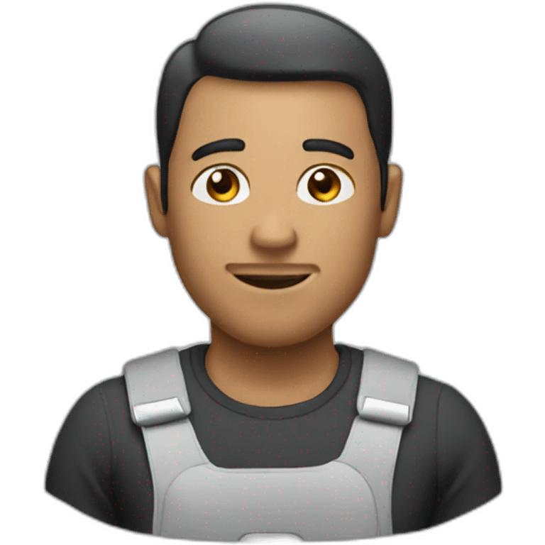 generate a man with an iphone emoji